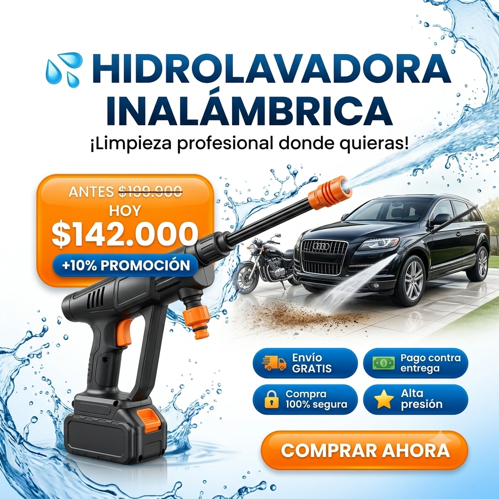 Hidrolavadora Recargable 48v 2 Baterias